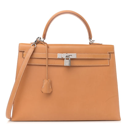 Hermes Vache Natural Kelly Sellier 35 1 of 16
