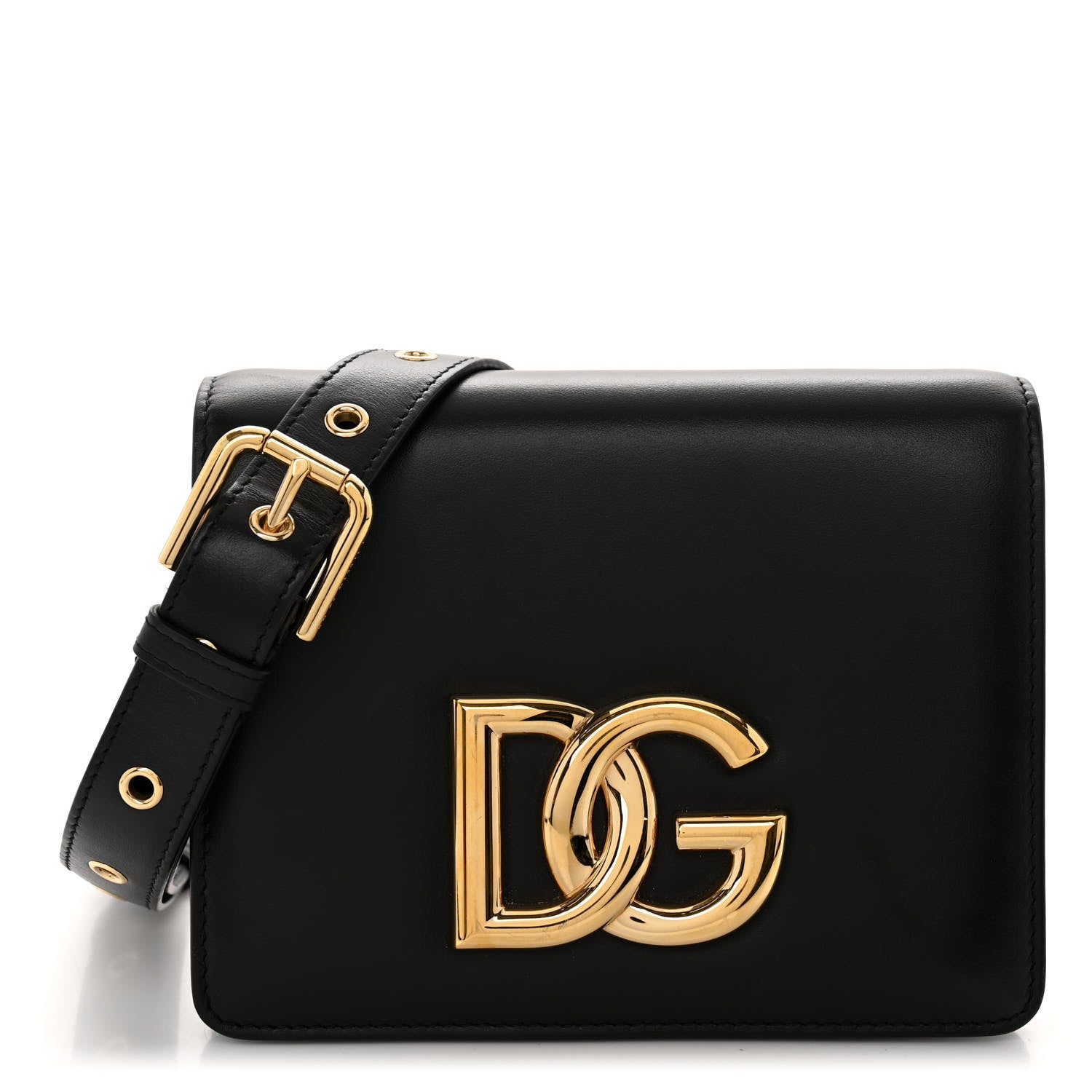 Dolce & Gabbana Calfskin 3.5 Crossbody Bag Black 1 of 9