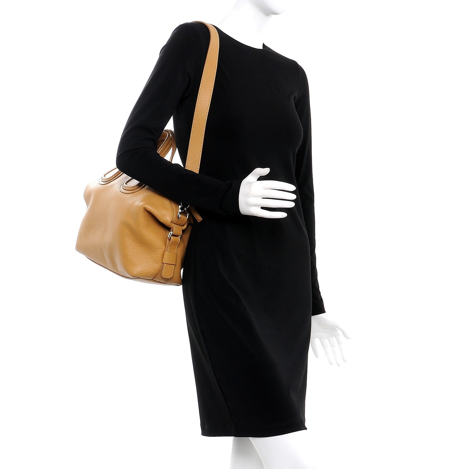 Givenchy Pebbled Calfskin Small Nightingale Light Brown 2 of 7
