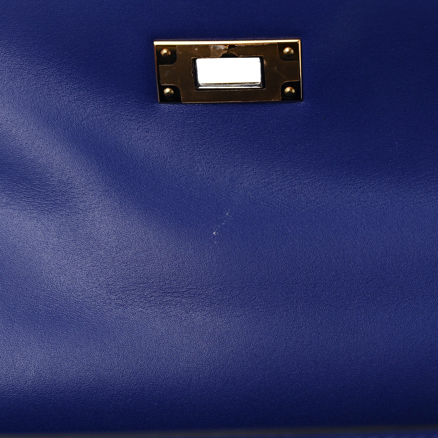 Hermes Tadelakt Kelly Sellier 28 Bleu Electrique 12 of 12
