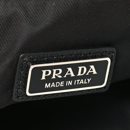 Prada Re-Nylon Saffiano Pouch Wristlet Black 6 of 8