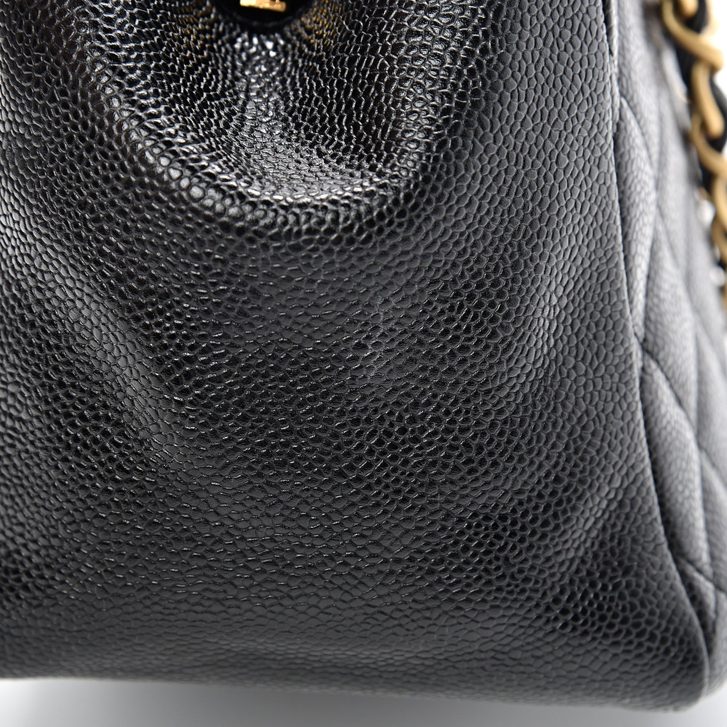 Caviar Quilted Petit Timeless Tote PTT Black