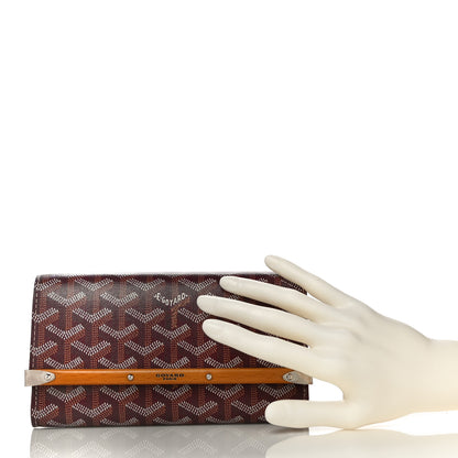 Goyard Goyardine Monte Carlo Bois Clutch Bordeaux 2 of 10