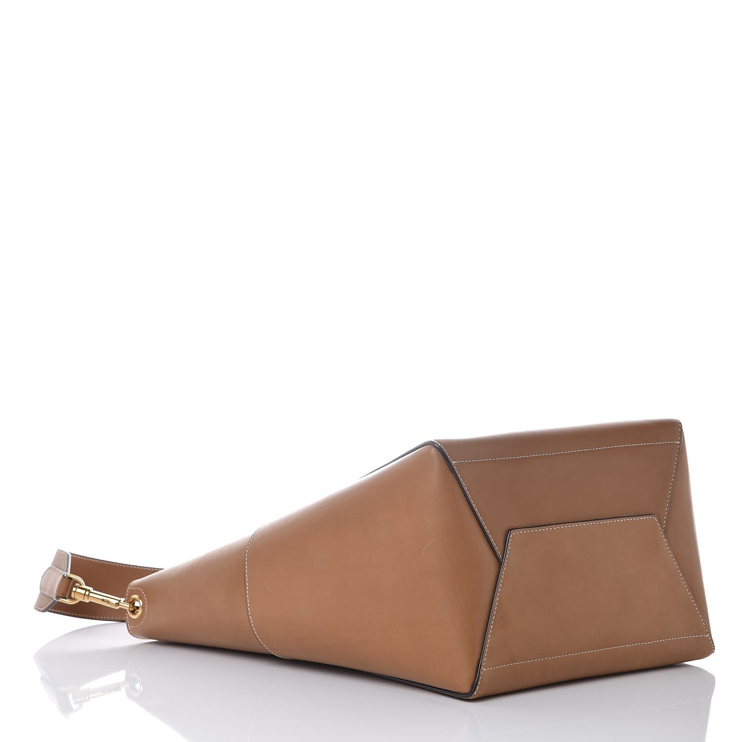 Celine Natural Calfskin Sangle Bucket Bag Light Camel 4 of 9