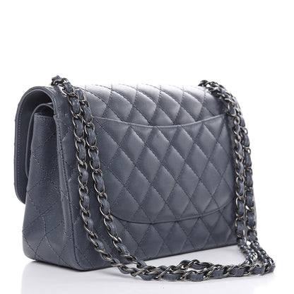 Chanel Caviar Quilted Jumbo Double Flap Grey 3 of 11