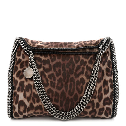 Stella McCartney Faux Calf Hair Leopard Print Small Falabella Tote Brown 1 of 11