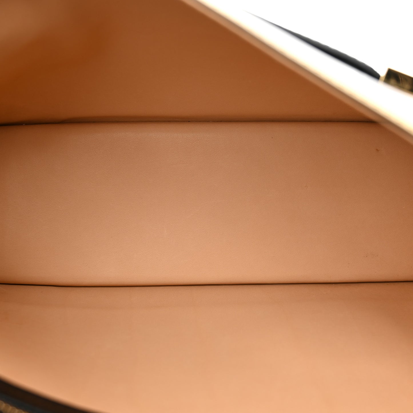 Metallic Calfskin Ombre PM Madame Shoulder Bag Black Gold