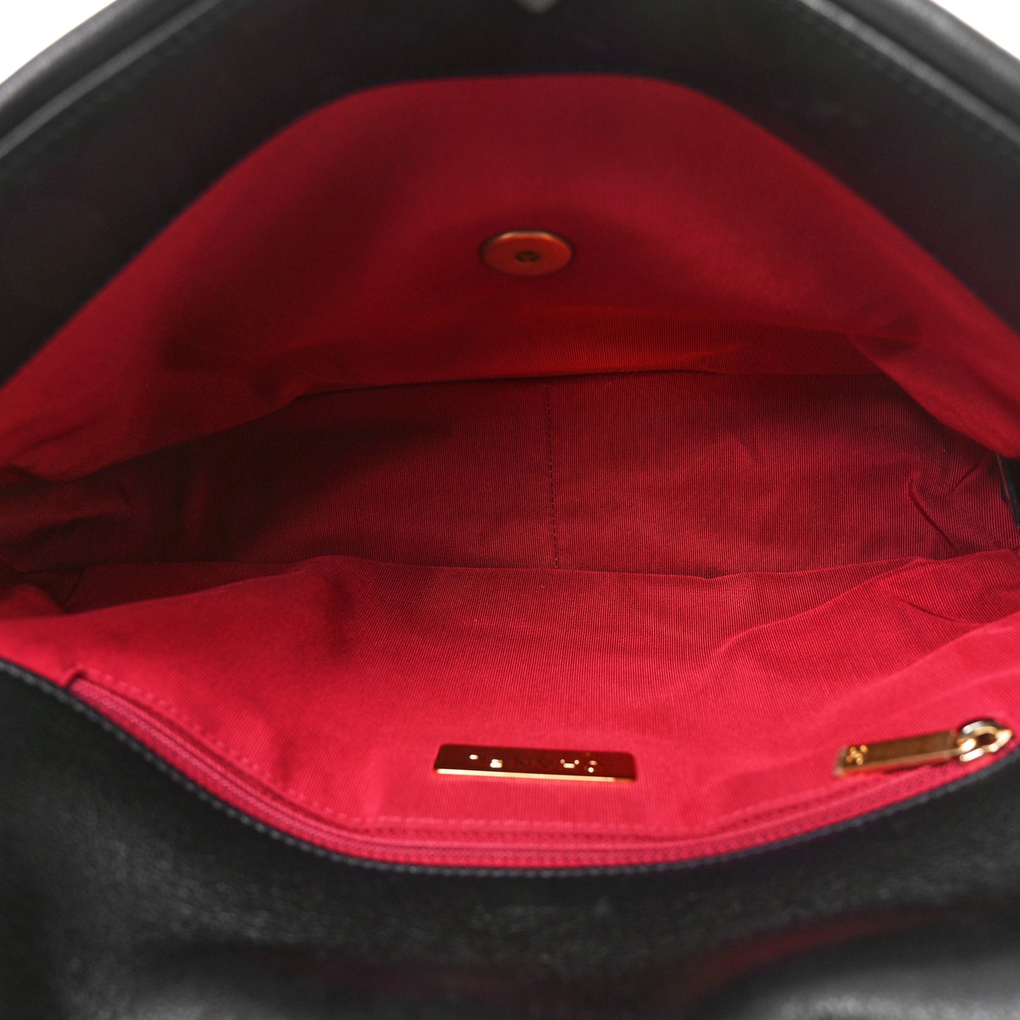 Lambskin Quilted Large Chanel 19 Flap Black
