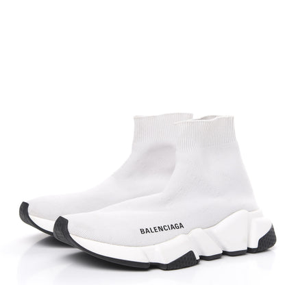 Balenciaga Neoprene Knit Womens Speed Sneakers 36 White 3 of 8