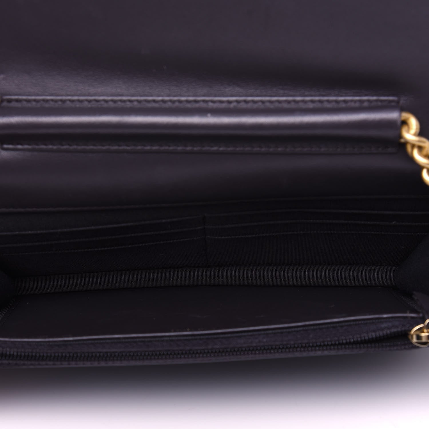 Chanel Lambskin Quilted Boy Wallet On Chain WOC Dark Grey 5 of 16