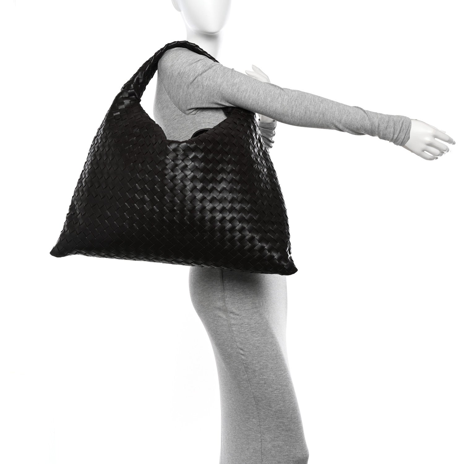 Bottega Veneta Calfskin Intrecciato Large Hop Fondant 2 of 10