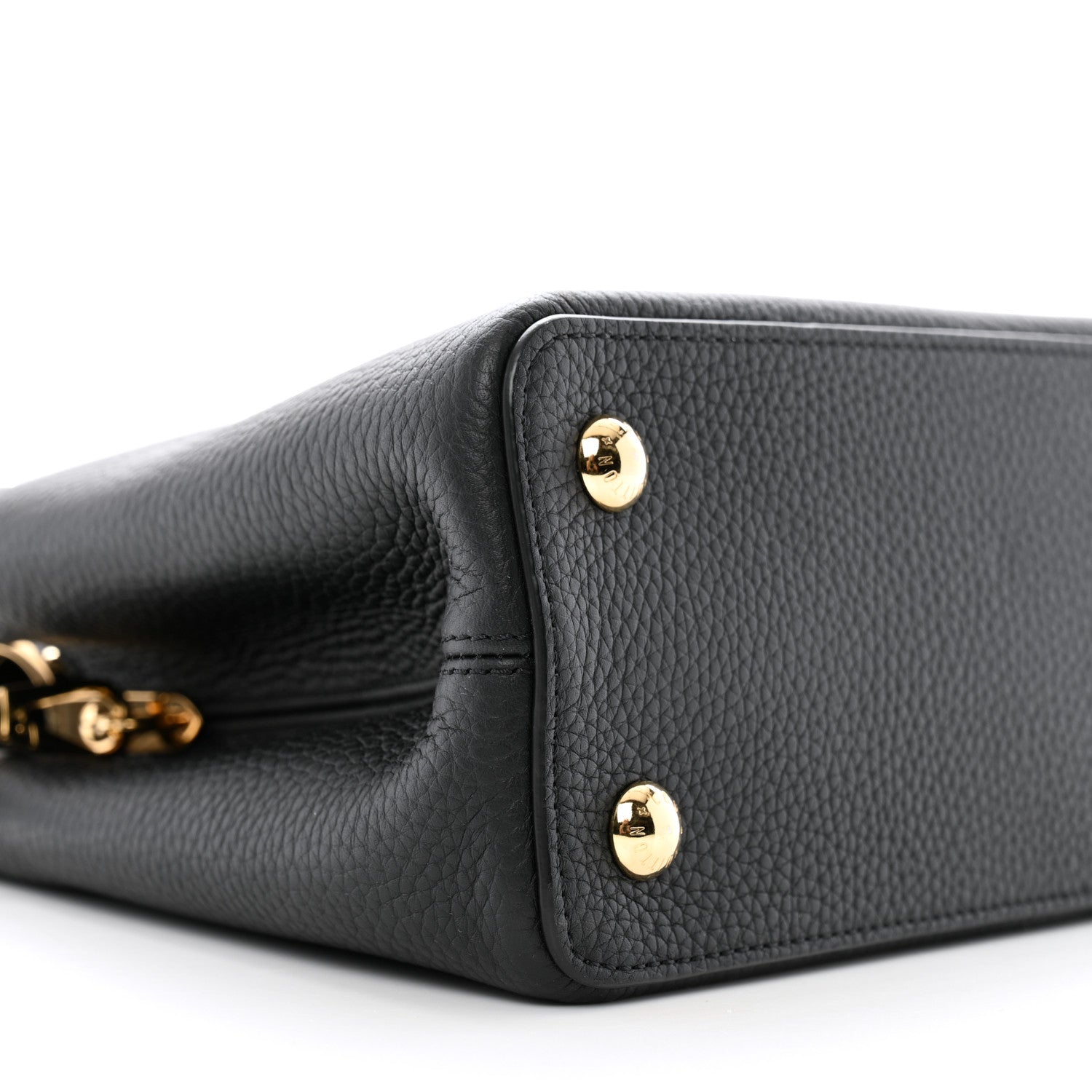Louis Vuitton Taurillon Embellished Malletage Crown Capucines MM  Black 9 of 12