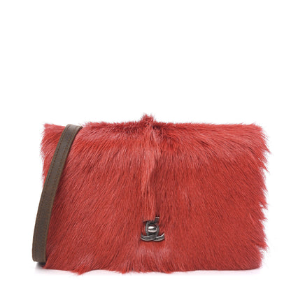 Chanel Goat Hair Wallet On Chain WOC Red 1 of 10