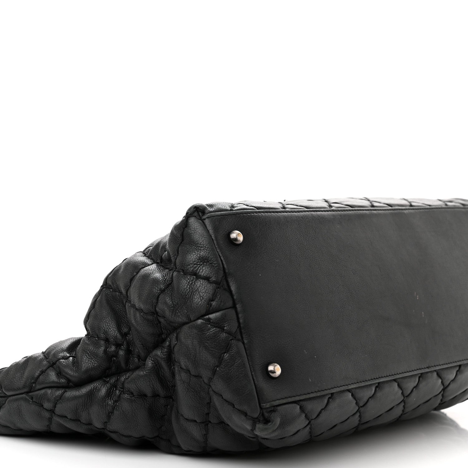 Chanel Calfskin Ultimate Stitch Shopping Tote Black 10 of 13