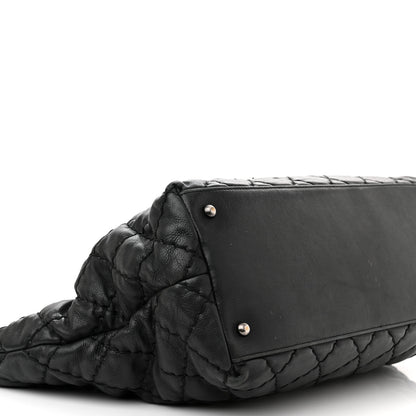 Chanel Calfskin Ultimate Stitch Shopping Tote Black 10 of 13
