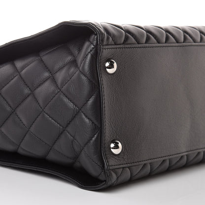 Chanel Calfskin Quilted Large Chic and Soft Shopping Tote Black 10 of 15