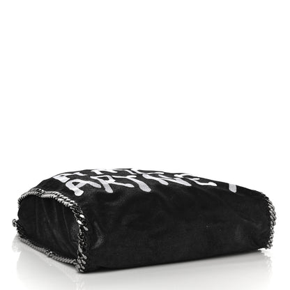Stella McCartney X ED CURTIS Shaggy Deer Logo Embroidered Large Falabella Black 4 of 10