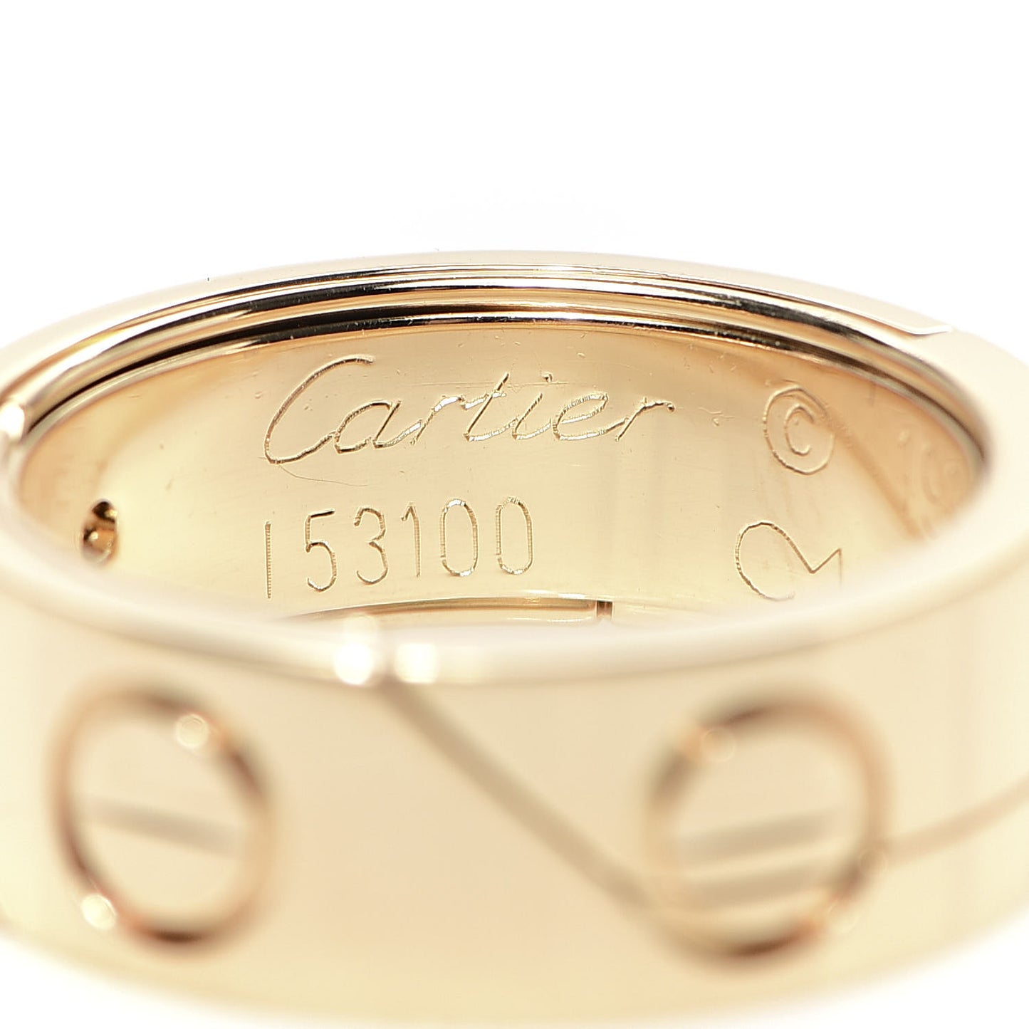 18K Yellow Gold 7mm Astro LOVE Ring 53 6.25