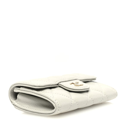 Chanel Caviar Quilted Flap Card Holder Wallet Grey 4 of 7