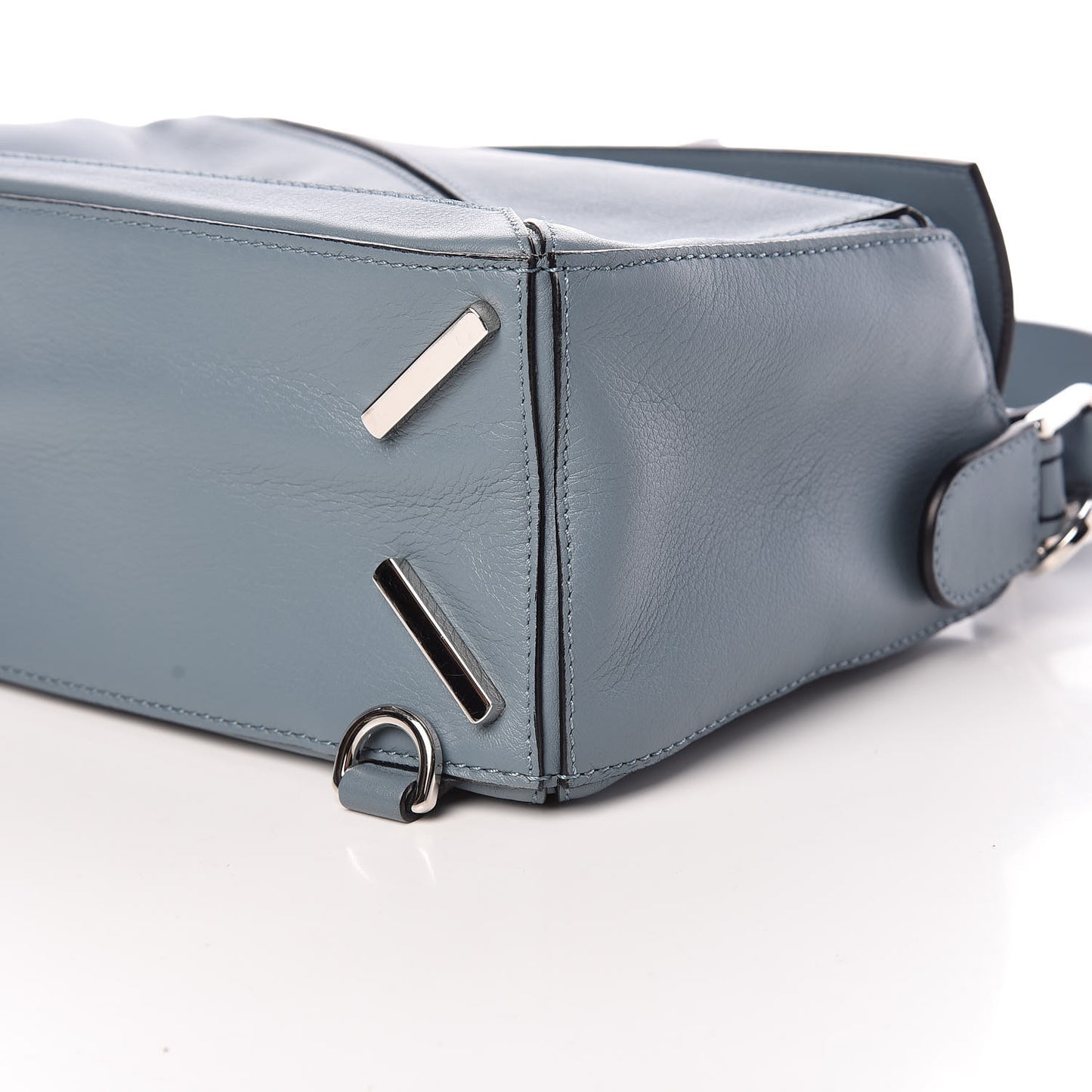 Calfskin Small Puzzle Bag Stone Blue