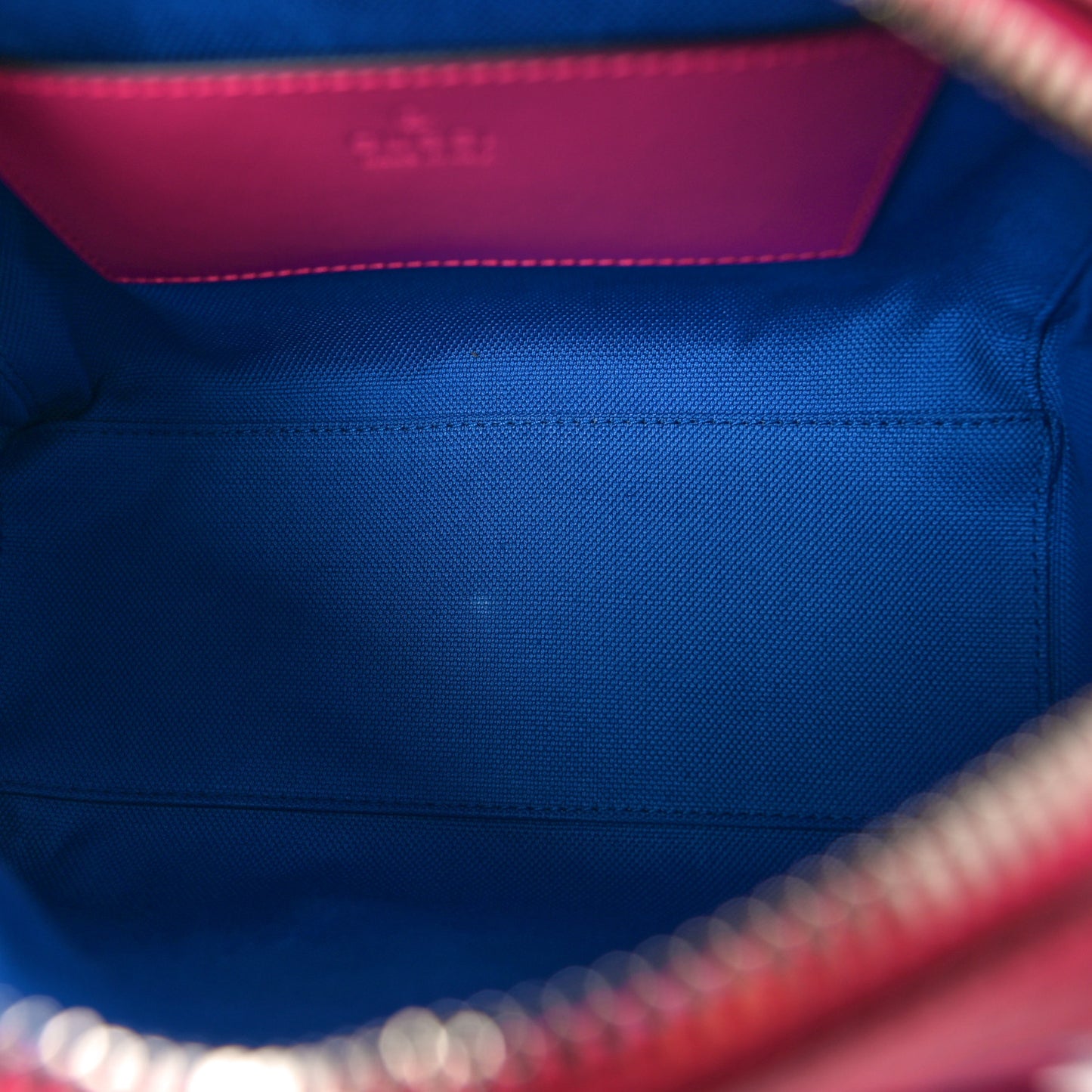 Calfskin GG Tennis Bi-Color Embossed Mini Duffle Bag Modern Fucsia Modern Blue