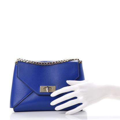 Givenchy Lambskin Medium Shark Lock Envelope Shoulder Bag Blue 3 of 9