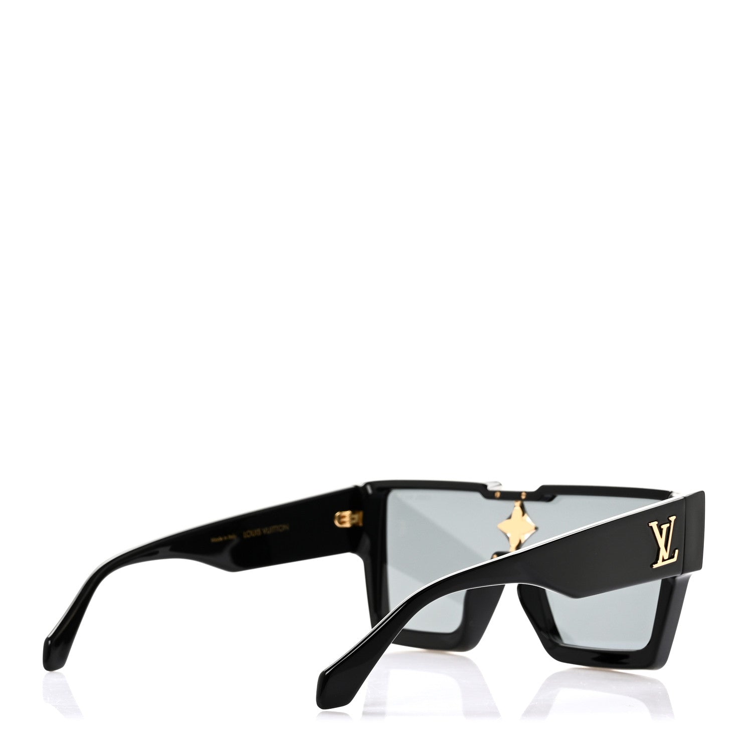 Louis Vuitton Acetate Swarovski Crystal Cyclone Sunglasses Z1578W Black 4 of 7