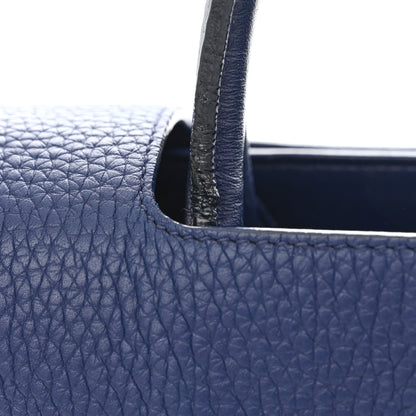 Christian Dior Bullcalf Medium Diorever Flap Navy 7 of 10