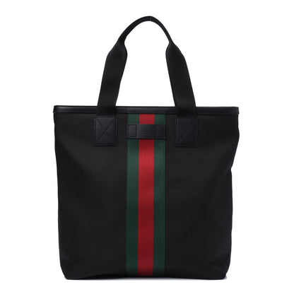 Gucci Techno Canvas Web Vertical Tote Black 1 of 13