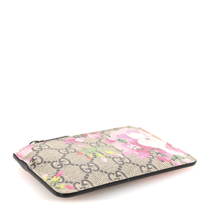Gucci GG Supreme Monogram Blooms Key Ring Coin Case Beige Multicolor Dry Rose 8 of 14