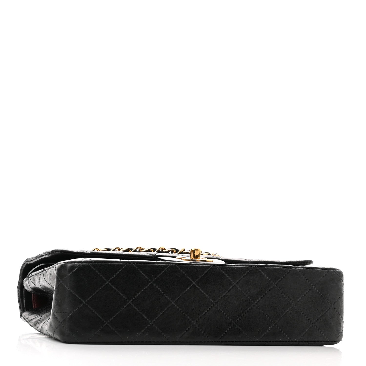 Chanel Lambskin Quilted Medium Double Flap Black 4 of 18