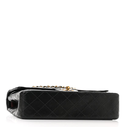 Chanel Lambskin Quilted Medium Double Flap Black 4 of 18