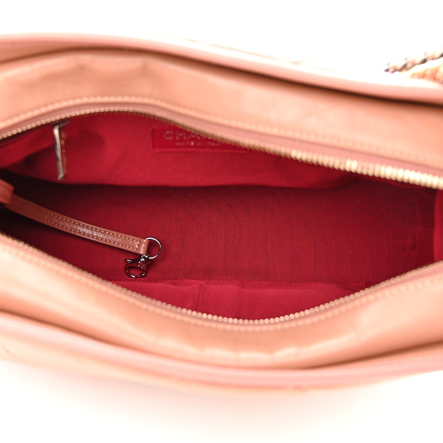 Aged Calfskin Quilted Medium Gabrielle Hobo Pink