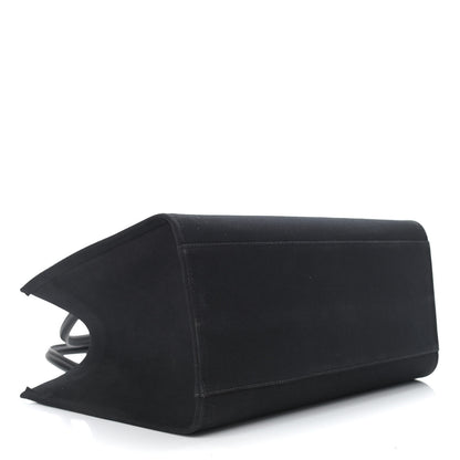 Versace Canvas Suppler Calfskin Cabas GV Signature Tote Black 4 of 9