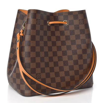 Louis Vuitton Damier Ebene Neonoe MM Safran 3 of 10