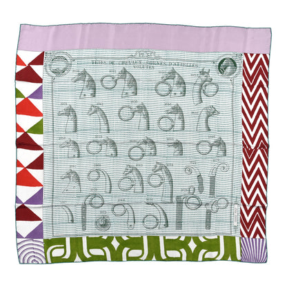 Hermes Silk Carre Wash Scarf 90 1 of 6
