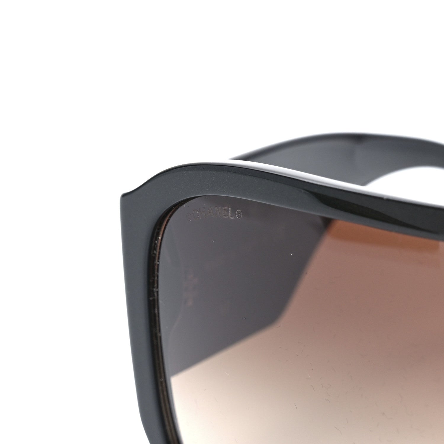 Chanel Acetate Crystal CC Shield Sunglasses 5466-B-A Brown 7 of 8