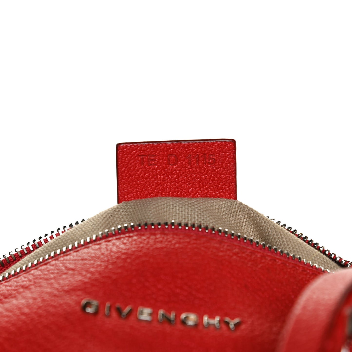 Sugar Goatskin Pandora Wristlet Medium Red