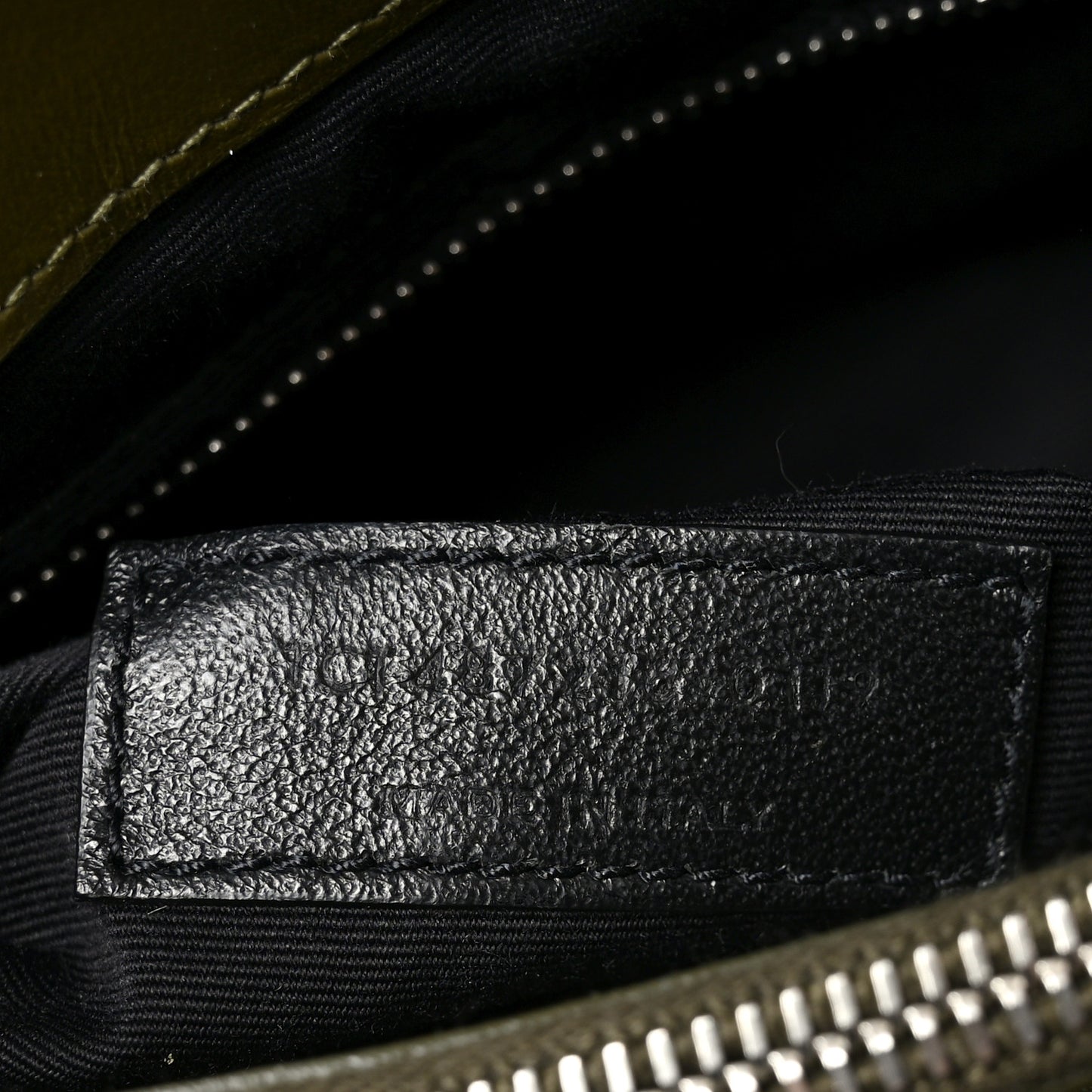 Calfskin Y Quilted Monogram Medium Loulou Chain Satchel Military Olive