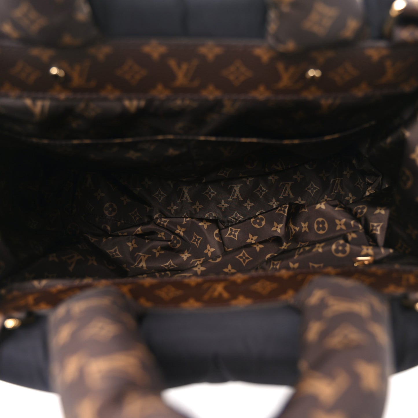 Econyl Monogram Pillow Giant Onthego MM Black