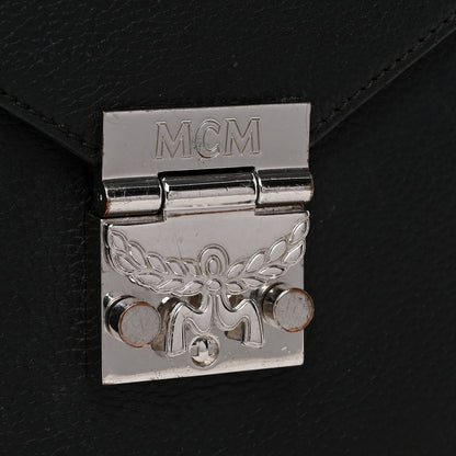 MCM Grained Calfskin Patricia Park Avenue Crossbody Bag Black 11 of 15