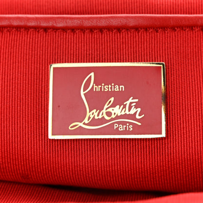 Christian Louboutin Glitter Fabric Crossbody Clutch Silver 6 of 9
