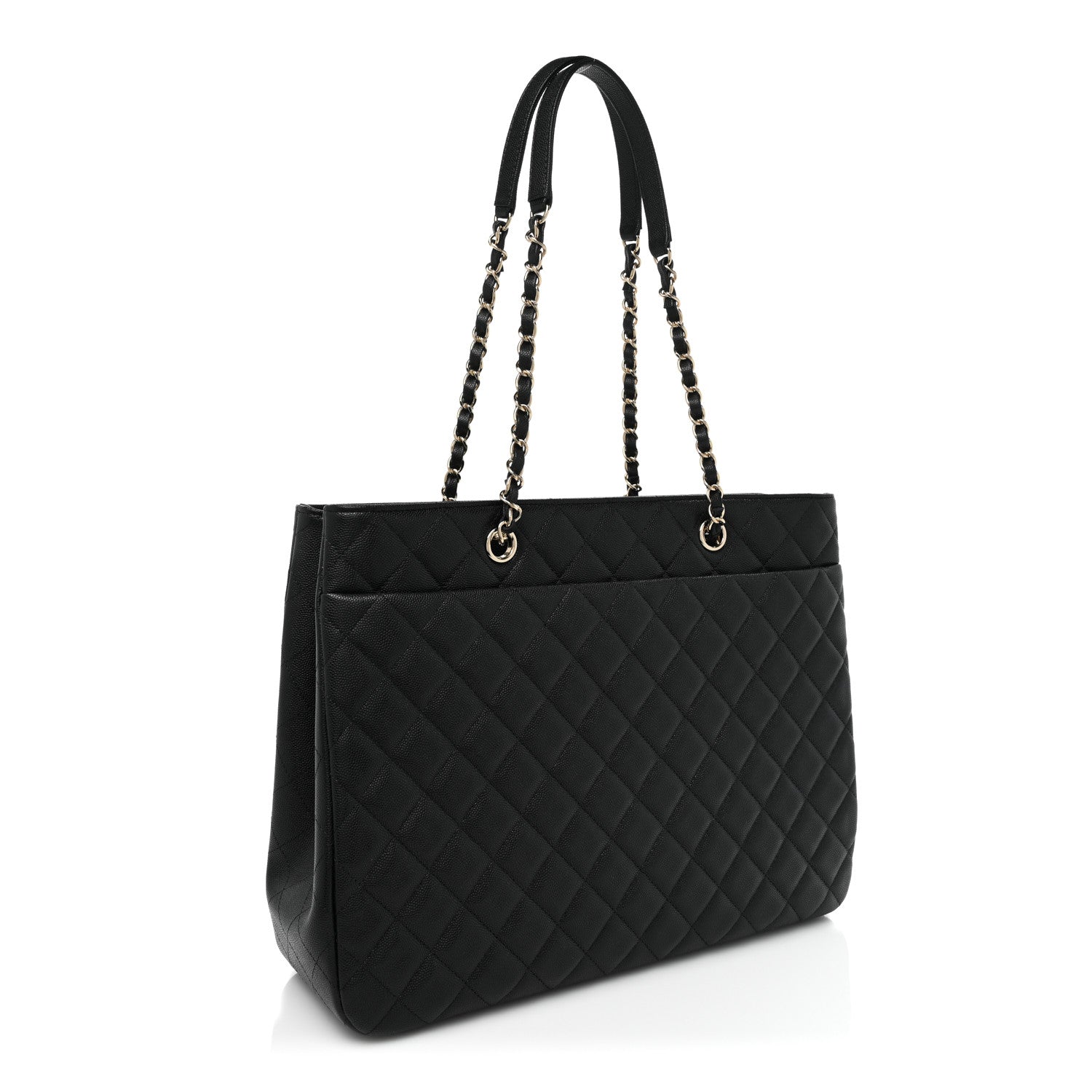 Chanel Caviar Quilted Large Shopping Tote Black 3 of 8