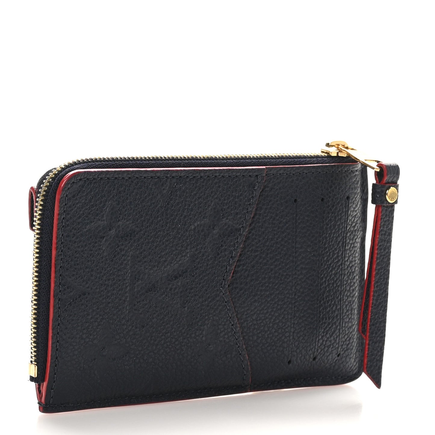 Empreinte Recto Verso Card Holder Marine Rouge