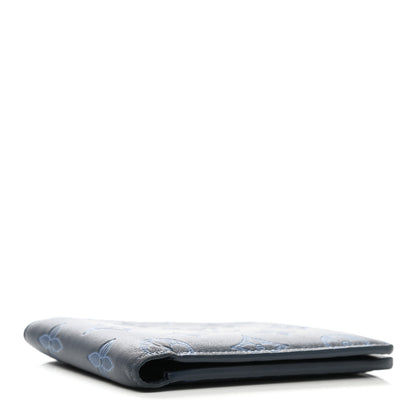 Louis Vuitton Calfskin Monogram Shadow Multiple Wallet Navy 4 of 6