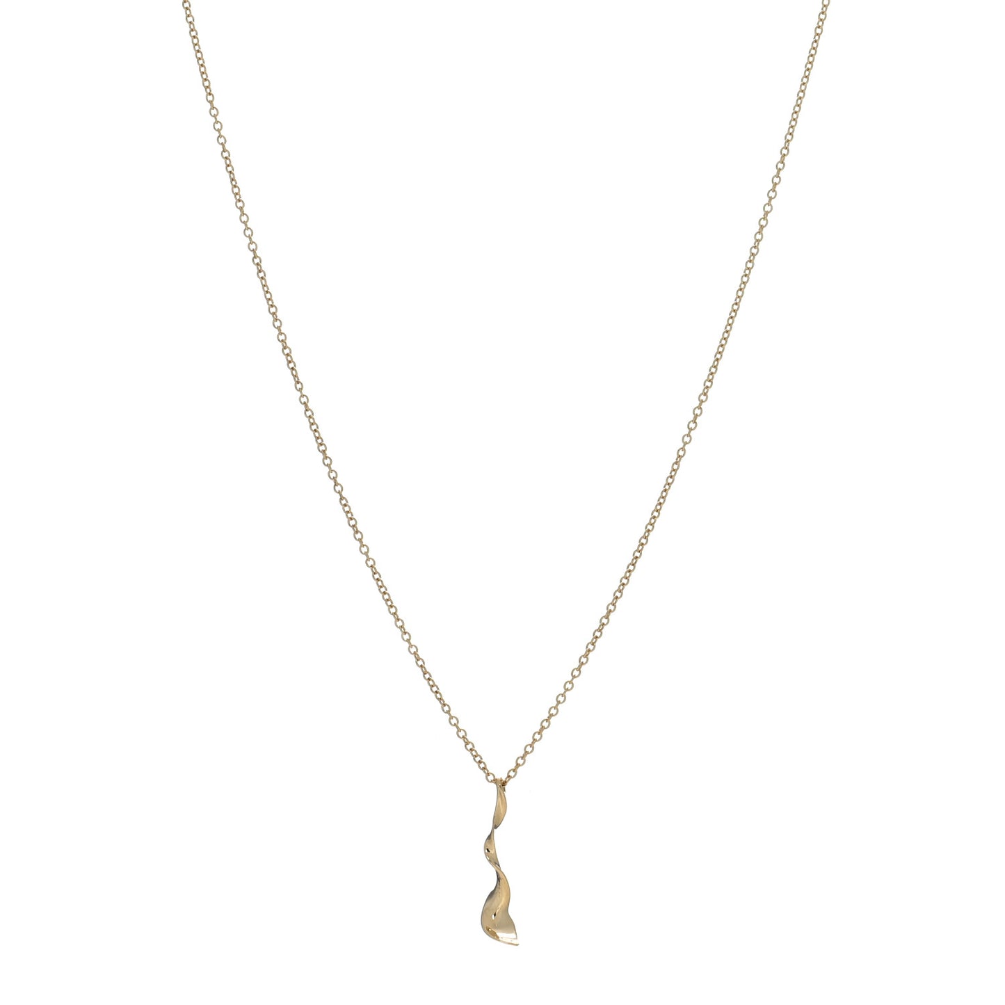18K Yellow Gold Frank Gehry Orchid Pendant Necklace