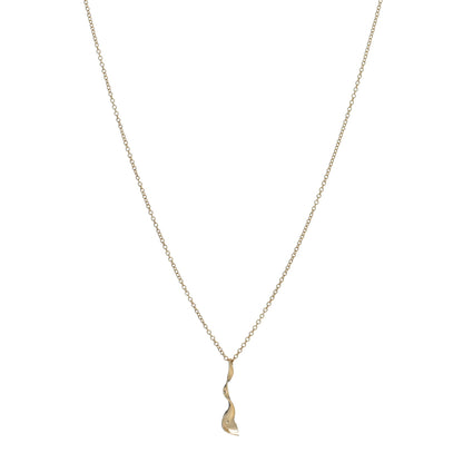 Tiffany 18K Yellow Gold Frank Gehry Orchid Pendant Necklace 1 of 5