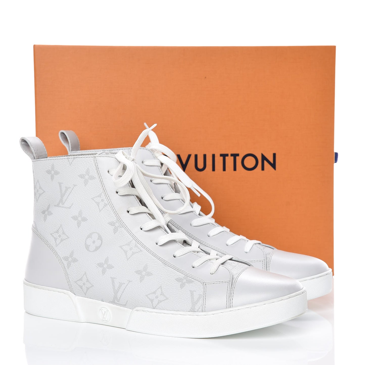 Monogram Match Up Sneakers 7.5 White