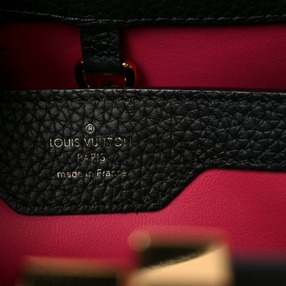Louis Vuitton Taurillon Capucines PM Black 5 of 10