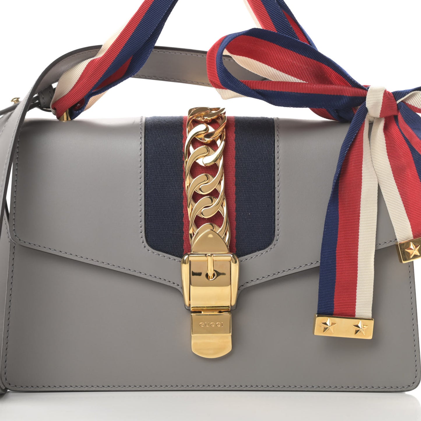 Calfskin Small Sylvie Shoulder Bag Deep Grey